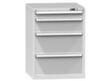 Schubladenschrank Topas B, 4 Schublade(n), RAL7035 Lichtgrau/RAL7035 Lichtgrau