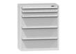 Schubladenschrank Topas C, 5 Schublade(n), RAL7035 Lichtgrau/RAL7035 Lichtgrau