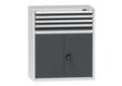 Schubladenschrank Topas C, 4 Schublade(n), RAL7035 Lichtgrau/RAL7016 Anthrazitgrau