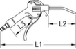 KS Tools Universal-Druckluft-Ausblaspistole Standard 6 S