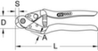 KS Tools Drahtseilschere Ø4,7mm Standard 6 S