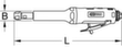 KS Tools Langschaft-Druckluft-Stabschleifer Standard 7 S