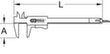 KS Tools Taschen-Messschieber 0-150mm Standard 7 S