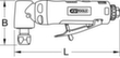 KS Tools Druckluft-Winkelstabschleifer Standard 9 S