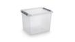 Raja Aufbewahrungsbox ECO, transparent, Inhalt 52 l, Deckel