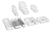 Treston Transparenter Kleinteilebehälter mit großer Griffmulde, transparent, Tiefe 400 mm Detail 3 S