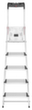 Hailo Einseitige Stufenstehleiter ComfortLine L80 mit XXL-Stufen, 5 extra tiefe Riffelblechstufen Detail 1 S