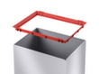 Hailo Abfallbehälter Big-Box Swing L mit selbstschließendem Schwingdeckel, 35 l, silber Detail 3 S