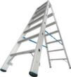 Krause Stufen-Doppelleiter STABILO® Professional, 2 x 7 Stufen mit R13-Belag Standard 3 S