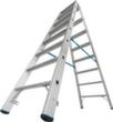Krause Stufen-Doppelleiter STABILO® Professional, 2 x 8 Stufen mit R13-Belag Standard 3 S