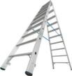 Krause Stufen-Doppelleiter STABILO® Professional, 2 x 10 Stufen mit R13-Belag Standard 3 S