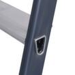 Krause Eloxierte Stufen-Doppelleiter MONTO® SePro D®, 2 x 5 rutschhemmend profilierte Stufen Detail 2 S