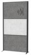 MAUL Stellwand-Tafel MAULconnecto, Höhe x Breite 1800 x 1000 mm, Wand dunkelgrau/hellgrau