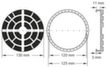 KS Tools Gummiteller 08 für Ravaglioli / Sirio / Space Hebebühnen Technische Zeichnung 1 S