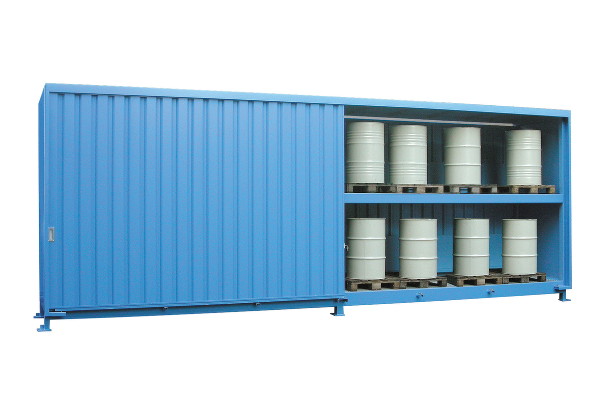 Lacont Gefahrstoff-Regalcontainer für maximal 72 200-Liter-Fässer