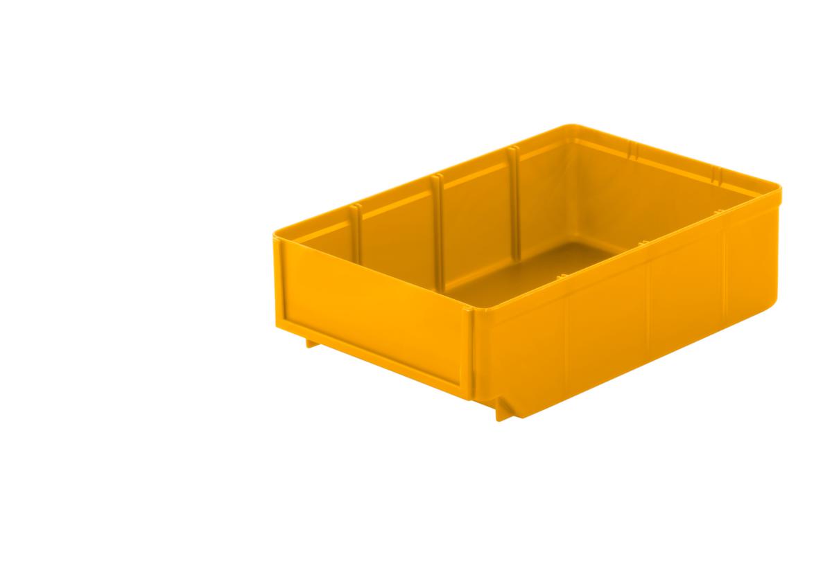 Regalkasten mit großer Beschriftungsfläche, gelb, Tiefe 300 mm Standard 1 ZOOM