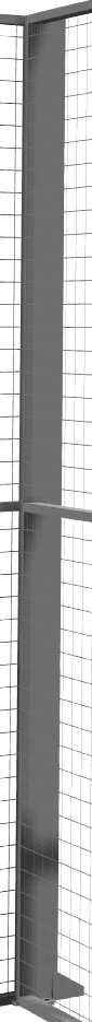 TROAX Stütze für Trennwandsystem, Breite 40 mm Standard 1 ZOOM
