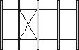 Kragarmregal, beidseitig, Höhe 1980 mm, 5 Ebenen Technische Zeichnung 1 ZOOM