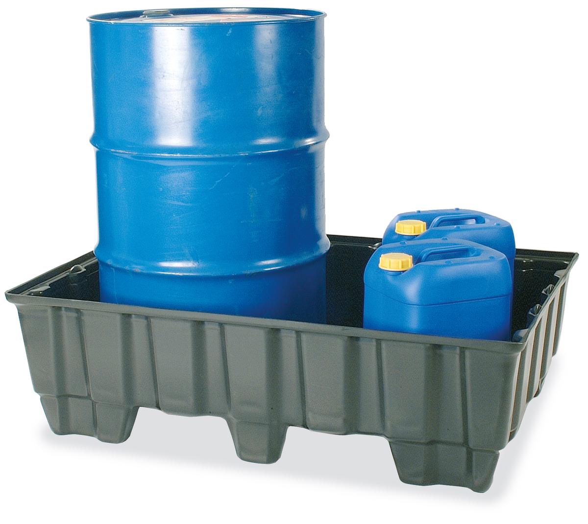 PE-Auffangwanne für 2x200-Liter-Fässer Standard 1 ZOOM