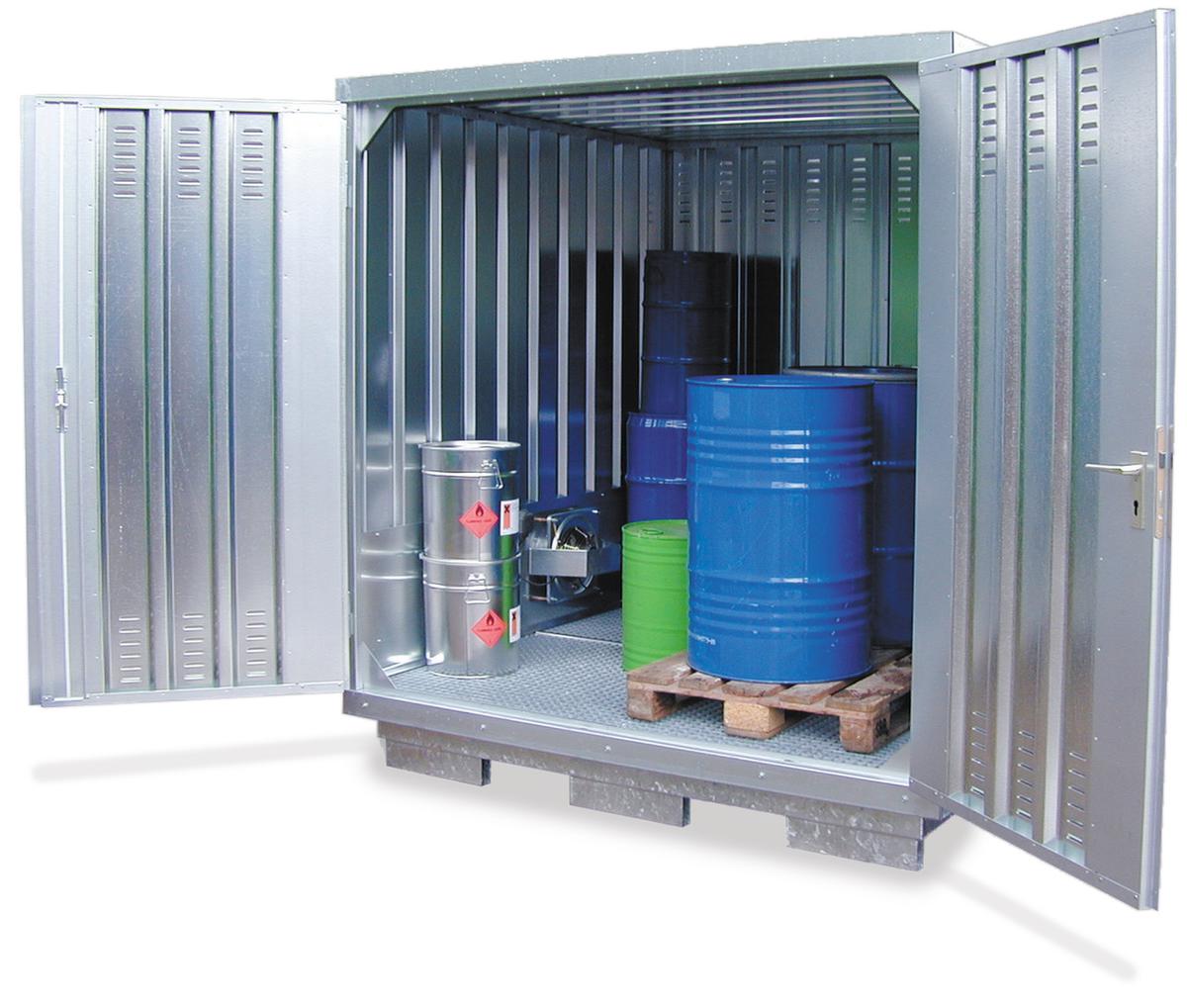 Lacont Gefahrstoff-Container fertig montiert, Lagerung aktiv, Breite x Tiefe 5075 2075 mm