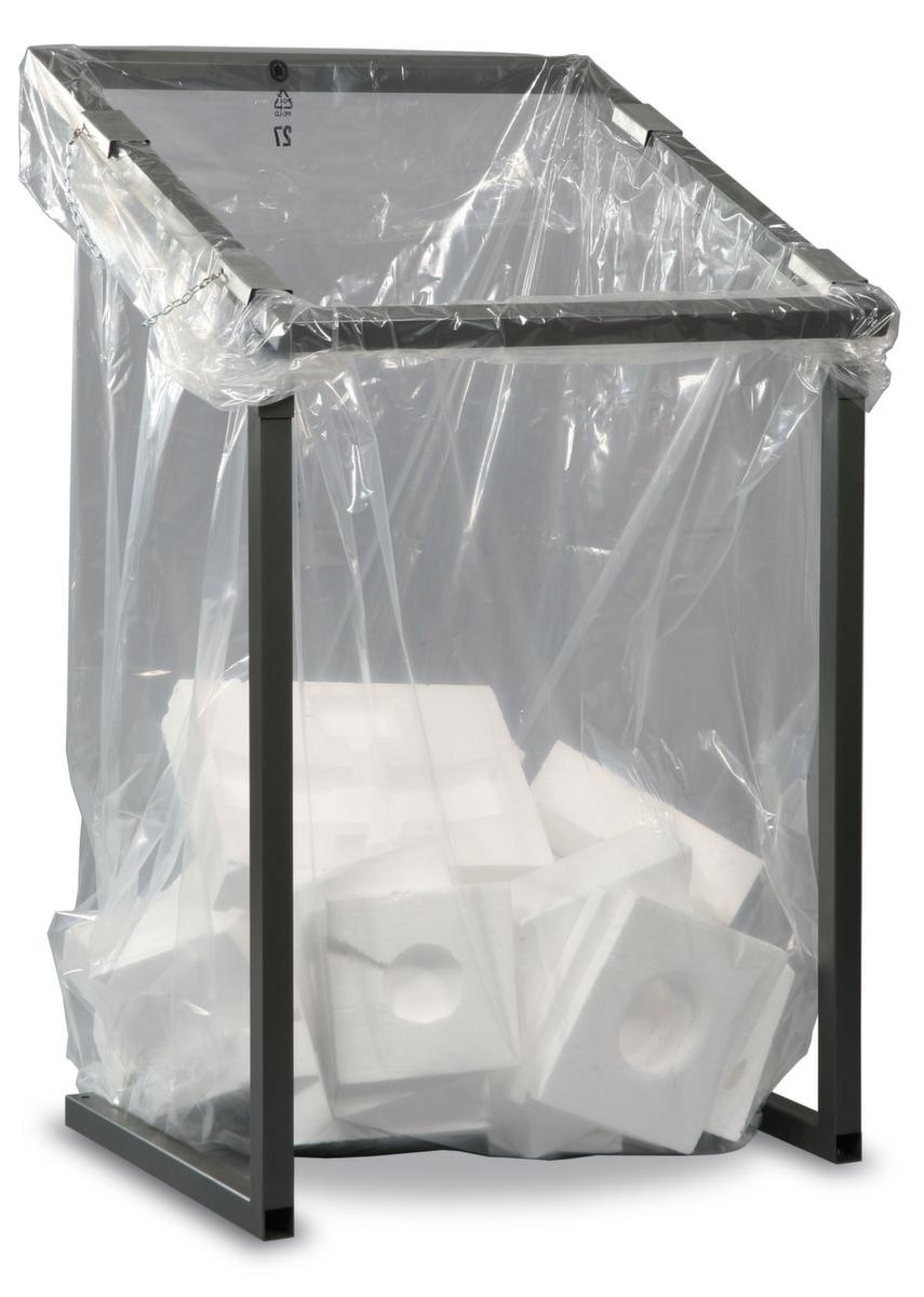 Offener Großvolumen-Müllsackständer, für 1000-Liter-Säcke, anthrazit-eisenglimmer Standard 1 ZOOM