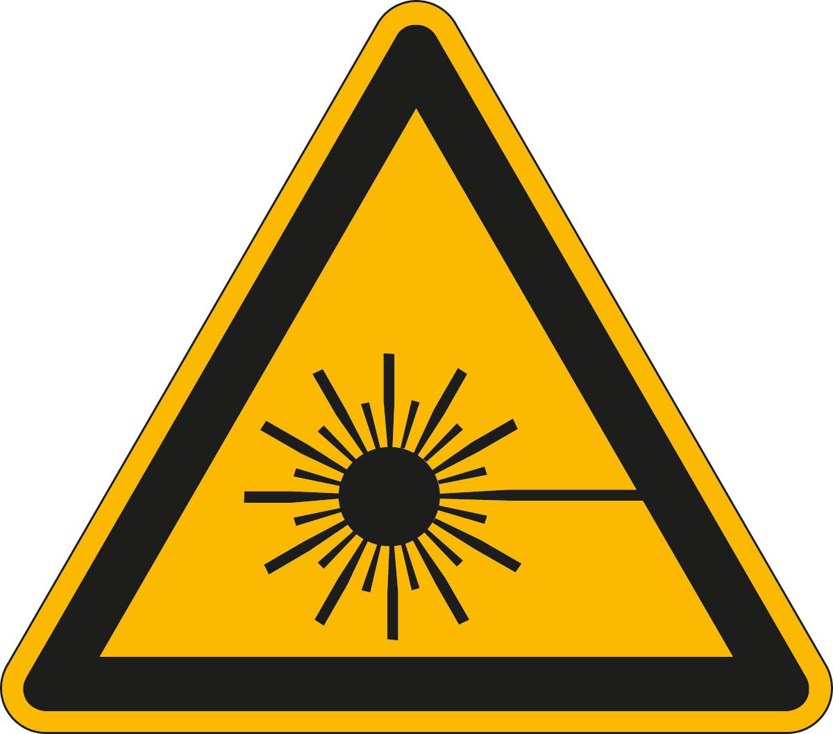 Warnschild vor Laserstrahl, Wandschild Standard 1 ZOOM