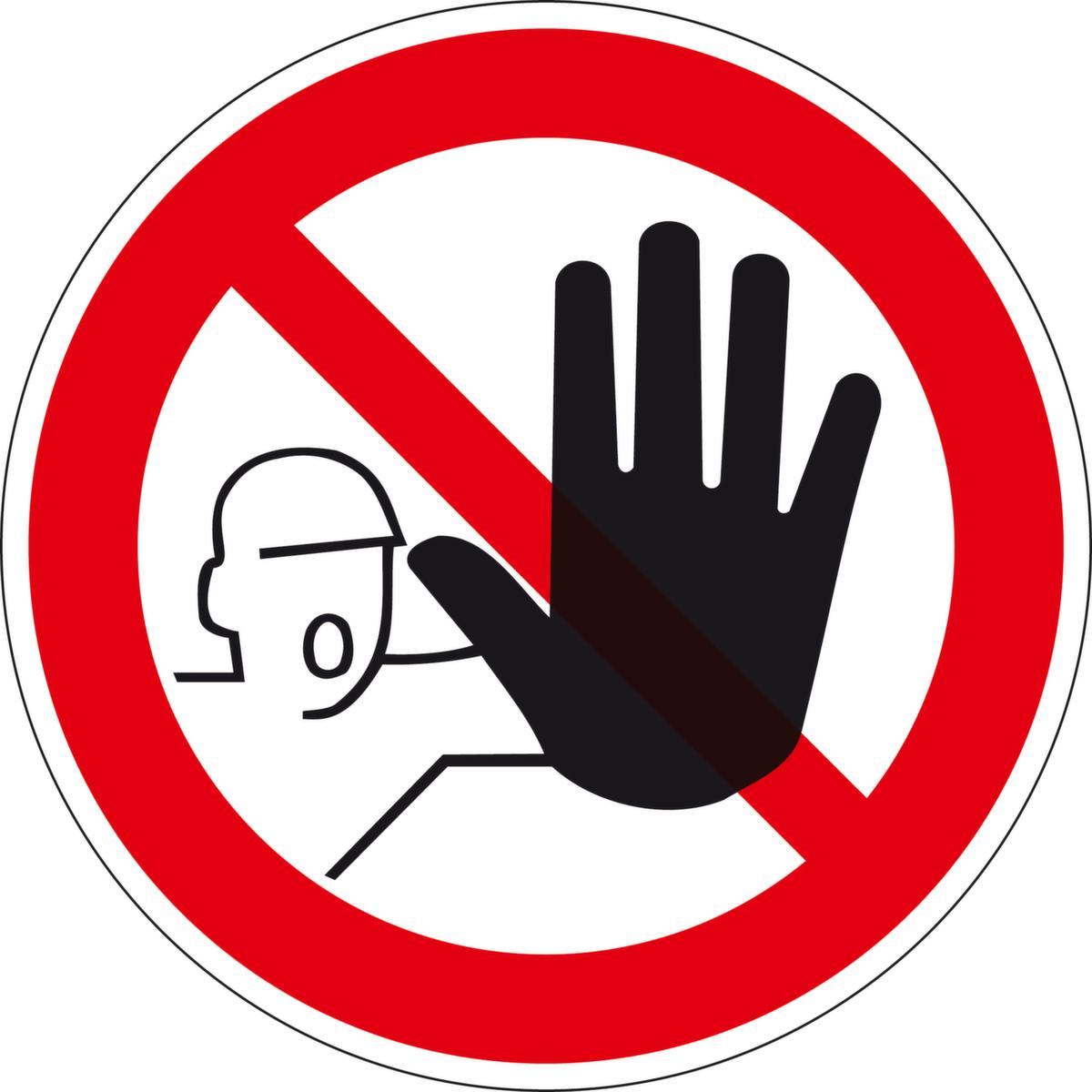 Verbotsschild Zutritt für Unbefugte verboten, Wandschild, Standard Standard 1 ZOOM