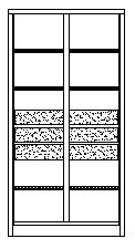 PAVOY Schwerlastschrank Basis mit Schubladen, Breite 1040 mm Technische Zeichnung 1 ZOOM