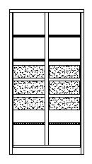 PAVOY Schwerlastschrank Basis mit Schubladen, Breite 1040 mm Technische Zeichnung 1 ZOOM