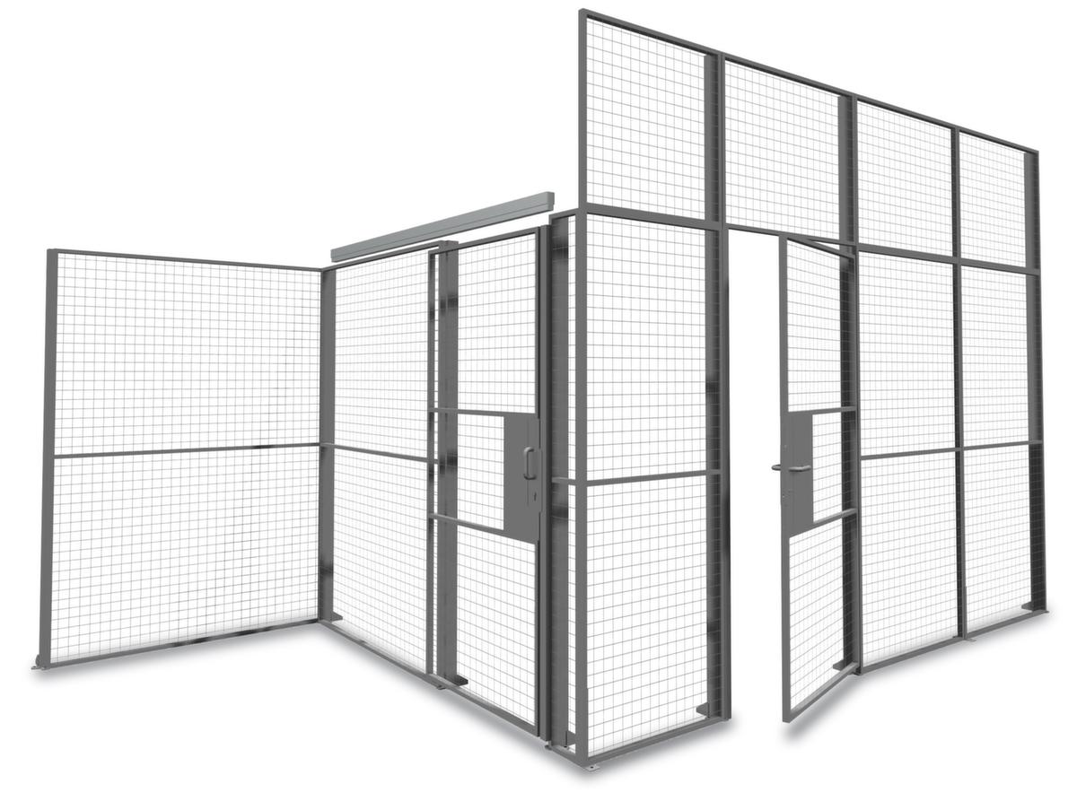 TROAX Wand-Aufsatzelement Standard für Trennwandsystem, Breite 800 mm Milieu 1 ZOOM