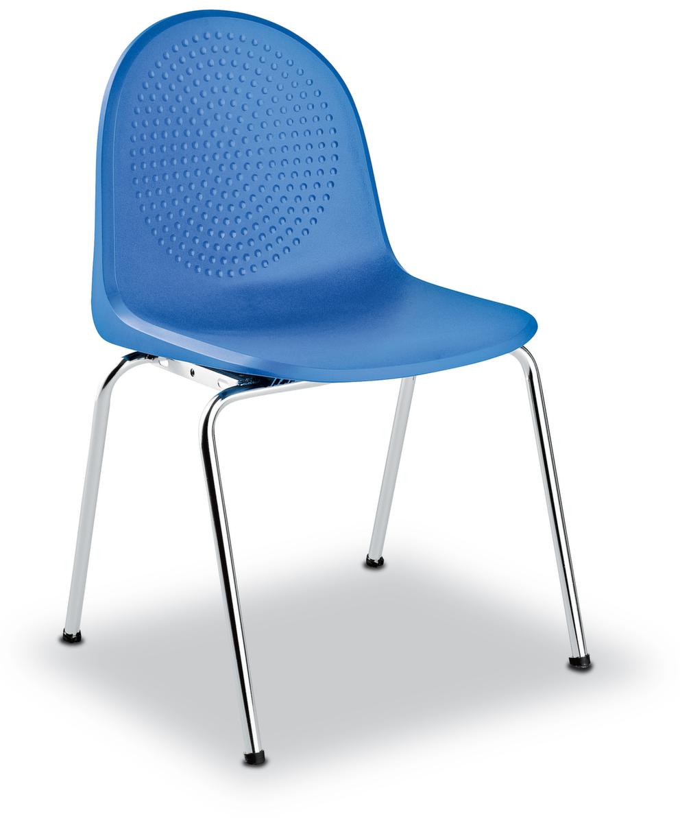 Nowy Styl Kunststoffschalenstuhl mit rundem Rücken, blau Standard 1 ZOOM