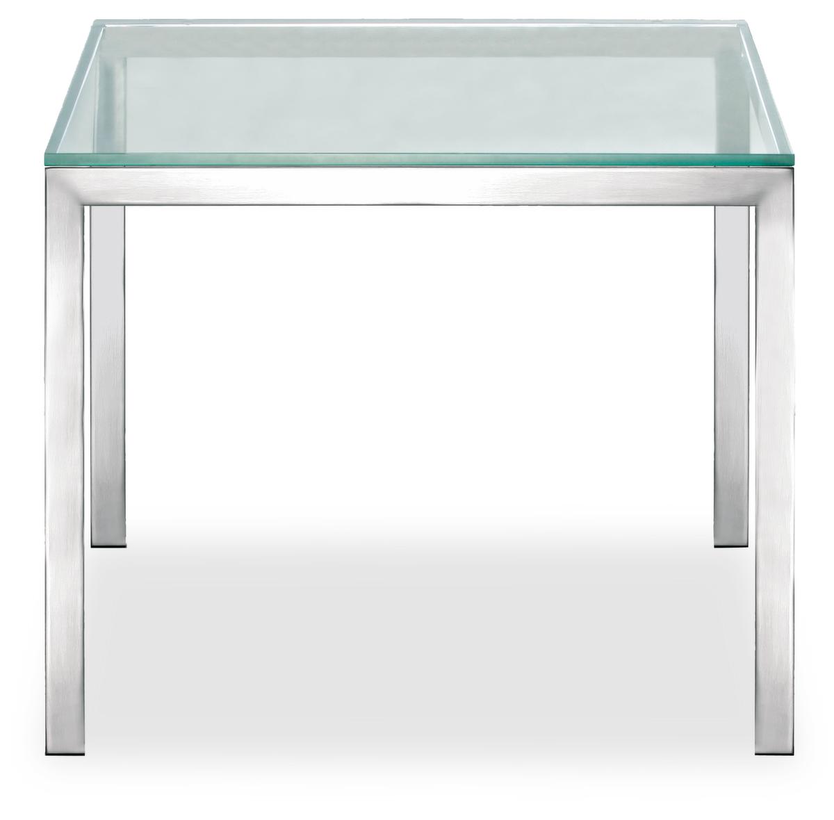 Nowy Styl Tisch mit Glasplatte, Breite x Tiefe 550 x 550 mm Standard 1 ZOOM