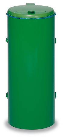 VAR Abfallsammler Kompakt Junior mit Einflügeltür, 120 l, RAL6001 Smaragdgrün Standard 1 ZOOM