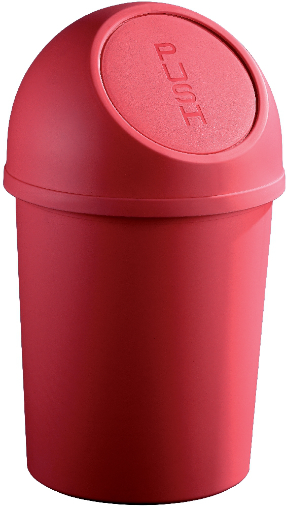 helit Push-Abfallbehälter, 6 l, rot Standard 1 ZOOM