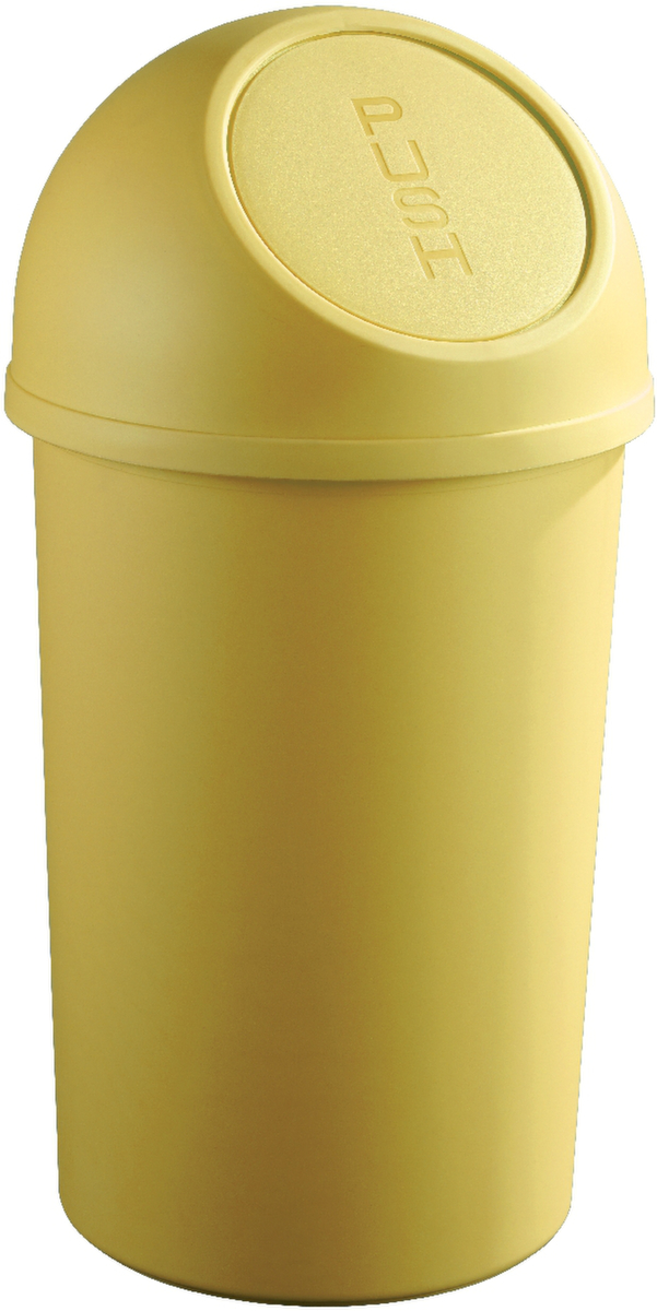 helit Push-Abfallbehälter, 25 l, gelb Standard 1 ZOOM