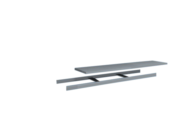 hofe Stahlfachboden für Weitspannregal Standard 1 ZOOM