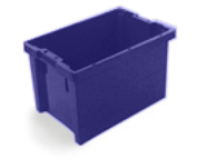 Drehstapelbehälter, blau, Inhalt 65 l Standard 1 ZOOM