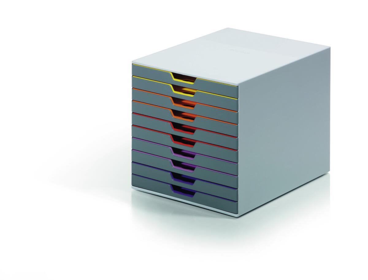 Durable Schubladenbox VARICOLOR® in grau, für DIN A4/DIN C4/Folio Standard 2 ZOOM