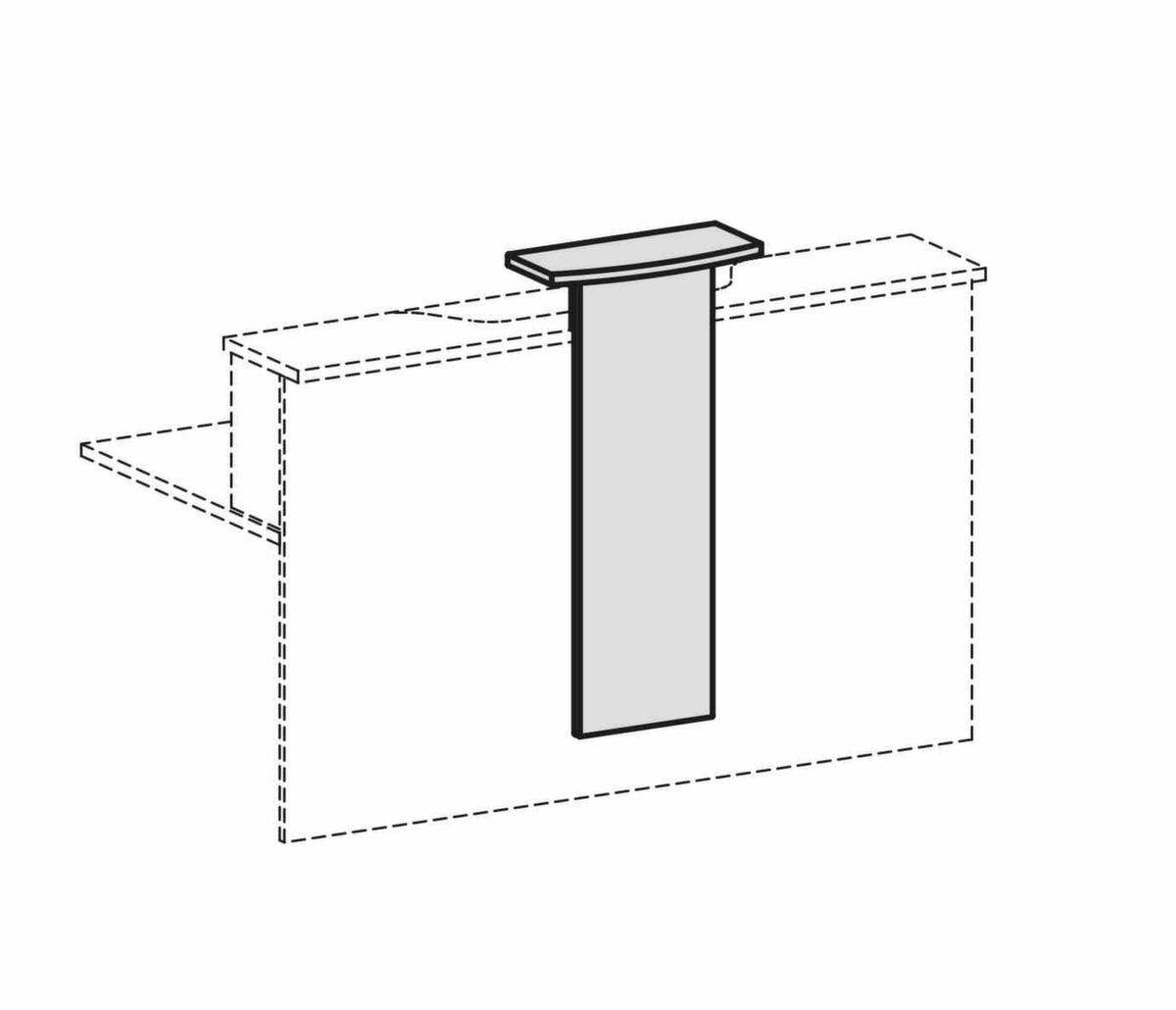 Designaufsatz für Thekenvorbau Technische Zeichnung 1 ZOOM