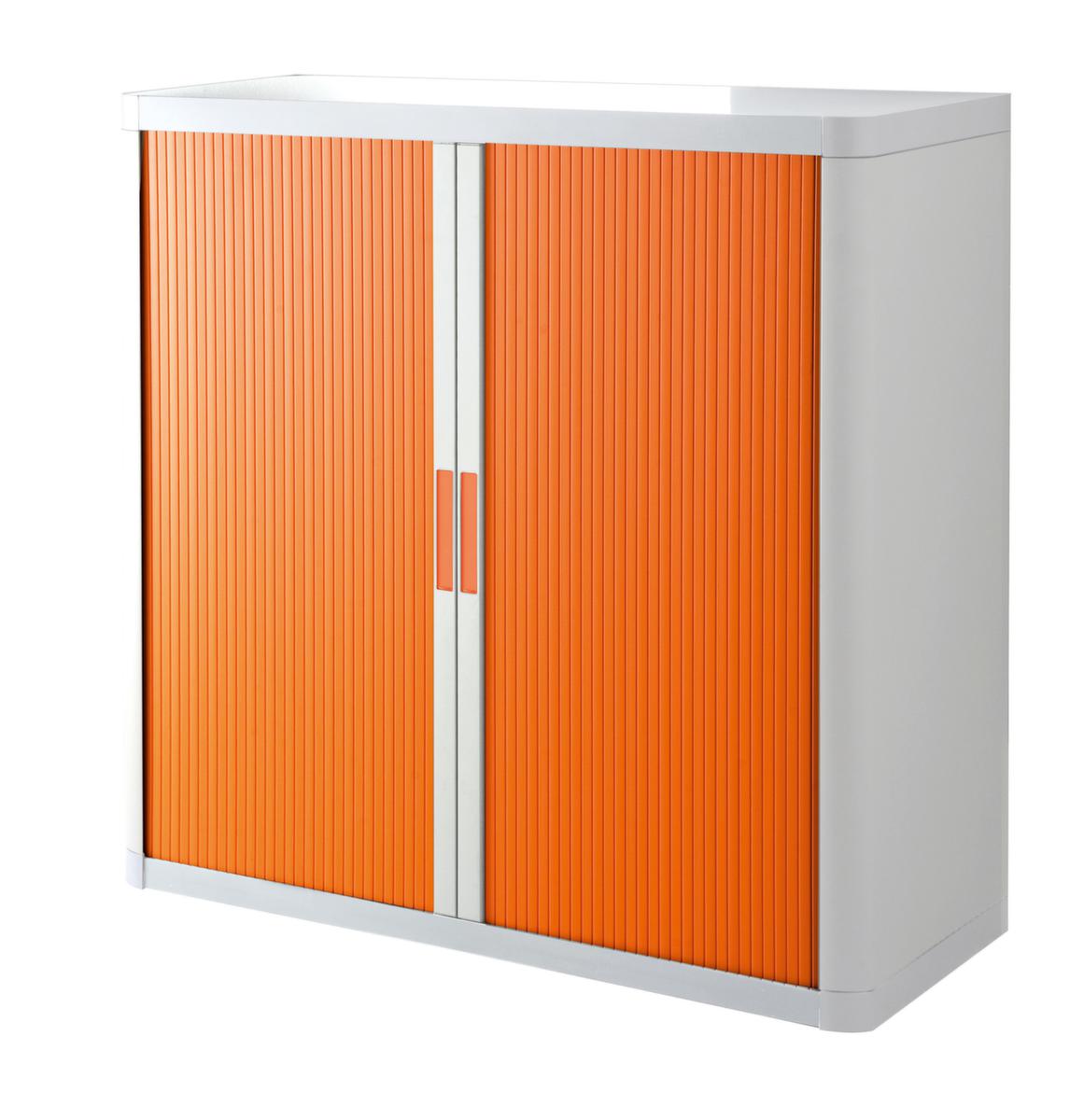 Paperflow Querrollladenschrank easyOffice®, 2 Ordnerhöhen, weiß/orange Standard 1 ZOOM