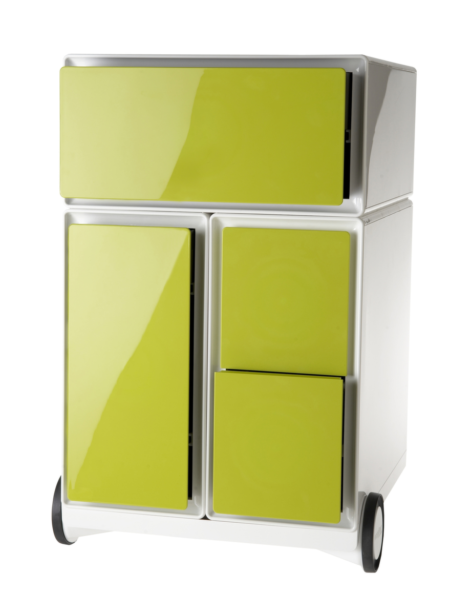 Paperflow Rollcontainer easyBox mit HR-Auszug, 3 Schublade(n), weiß/grün Standard 1 ZOOM