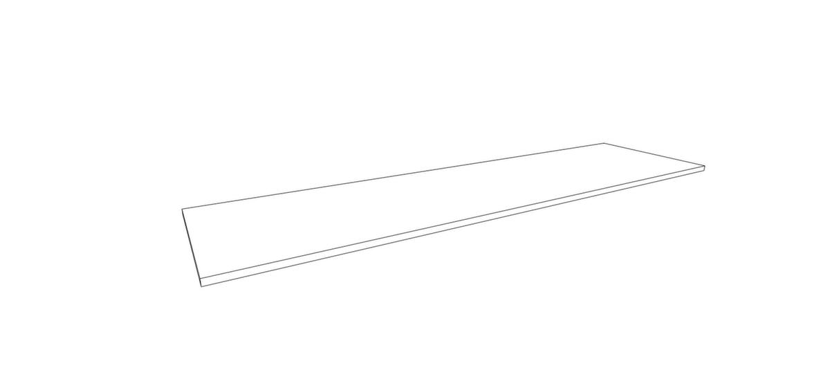 Quadrifoglio Abdeckplatte T45 für Büroschrank/-regal, Breite x Tiefe 1720 x 450 mm Technische Zeichnung 1 ZOOM