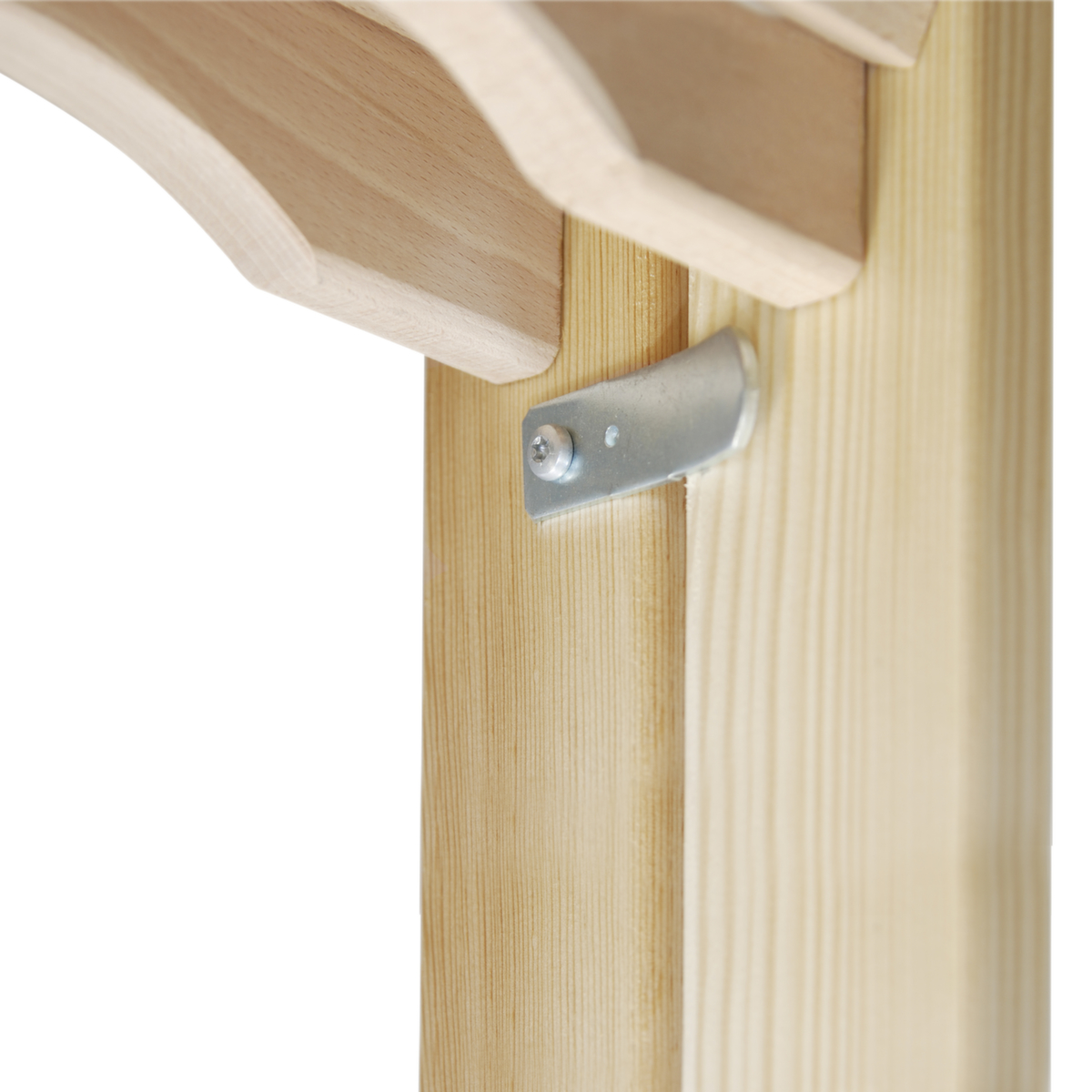 Hymer Sprossenstehleiter aus Holz Detail 1 ZOOM