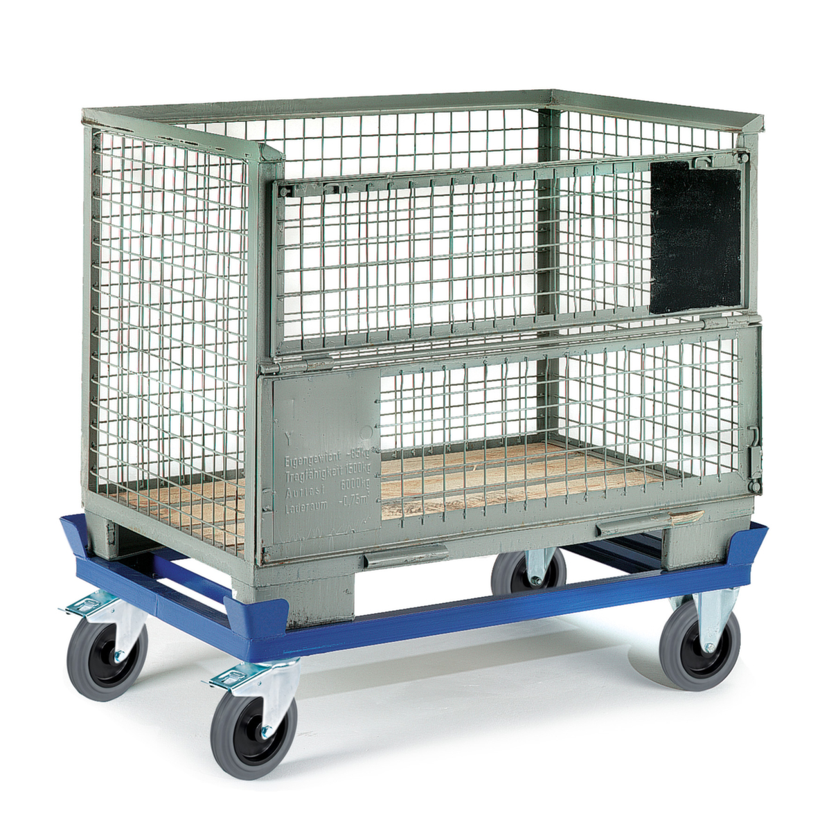 Rollcart Paletten-Fahrgestell, Traglast 600 kg, Ladeflächenlänge 1230 mm Standard 1 ZOOM