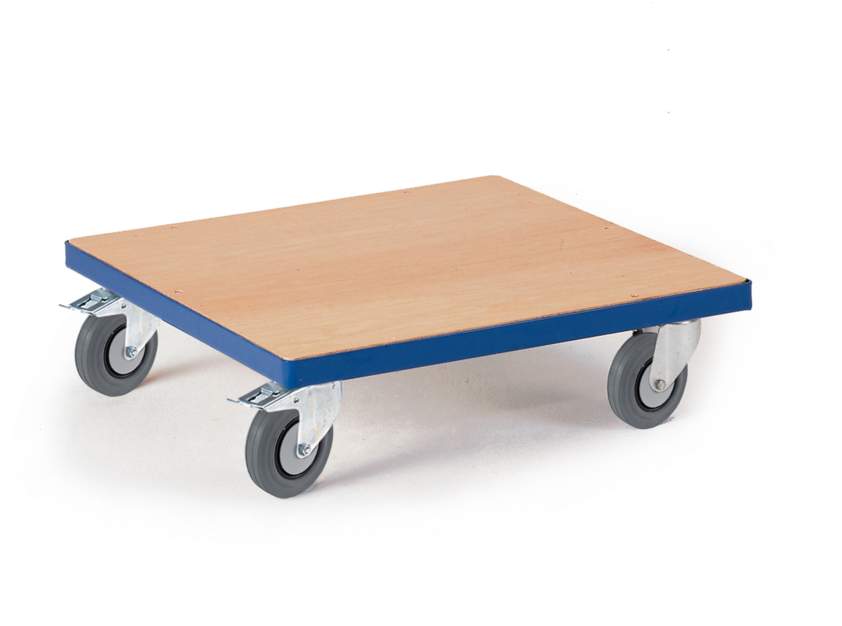 Rollcart Kastenroller mit Holzladefläche, Traglast 250 kg, TPE-Bereifung Standard 1 ZOOM