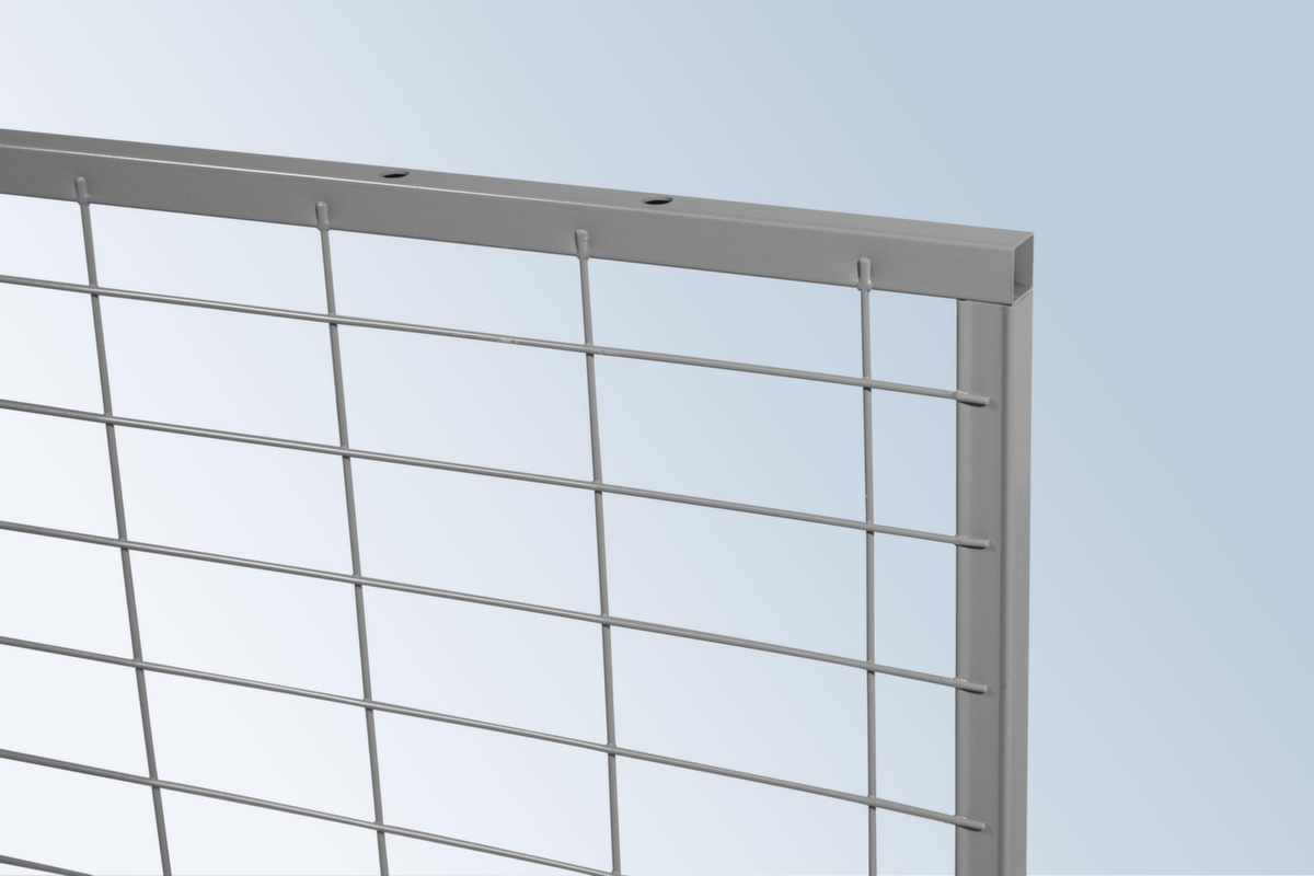 TROAX Wand-Aufsatzelement Standard für Trennwandsystem, Breite 700 mm Detail 1 ZOOM
