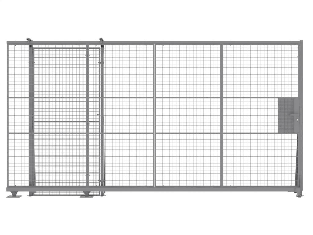 TROAX Schiebetür für Trennwandsystem, Breite 1900 mm Standard 2 ZOOM