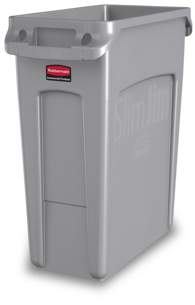 Rubbermaid Wertstoffsammler Slim Jim® mit Lüftungskanälen, 60 l, grau Standard 1 ZOOM