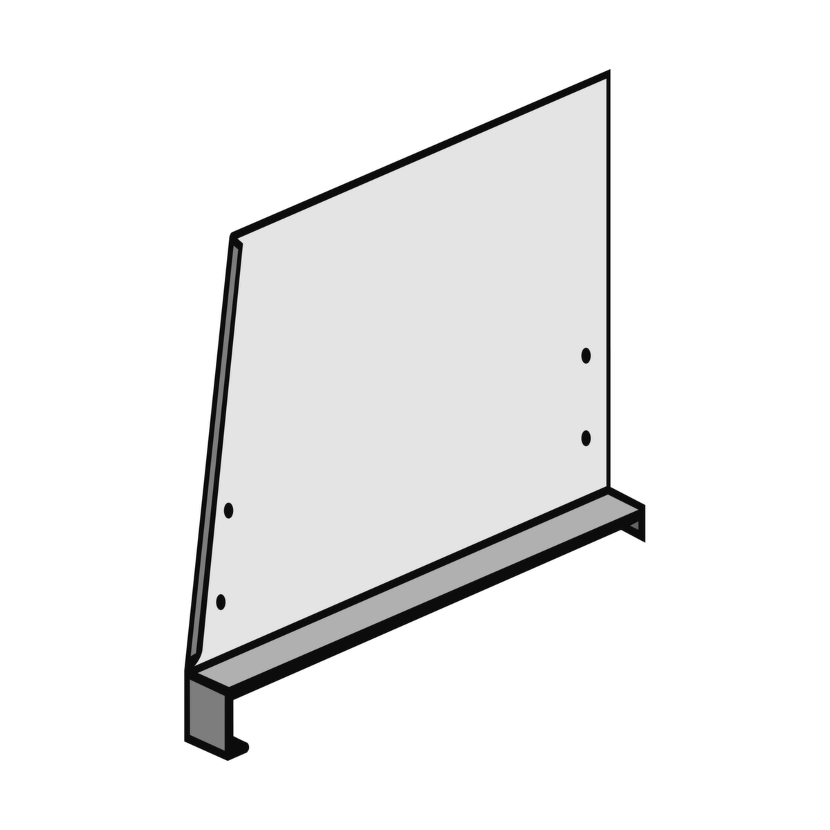 hofe Fußblende für Steckregal, Breite 1300 mm