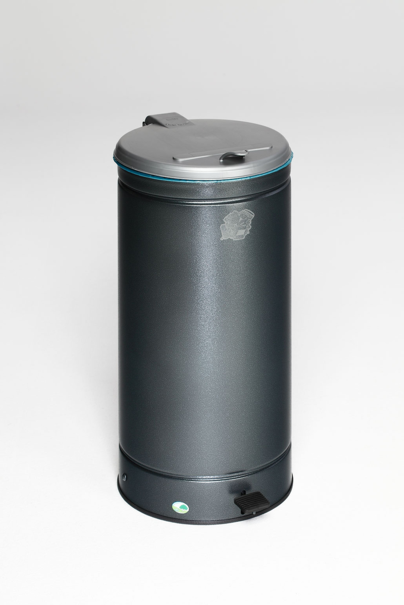 VAR Abfallbehälter GVA mit Fußpedal, 66 l, antiksilber Standard 1 ZOOM